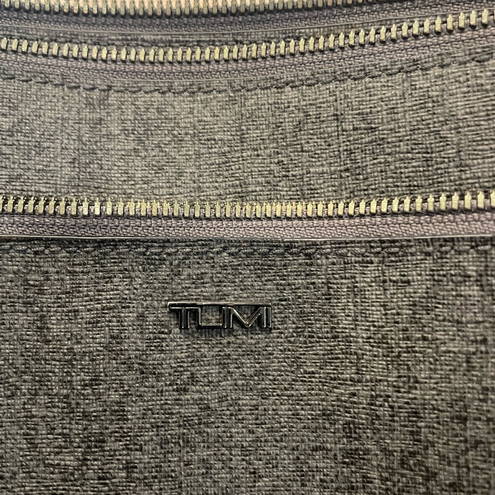 Tumi Gray and Black Messenger Bag - Picture 2 of 5